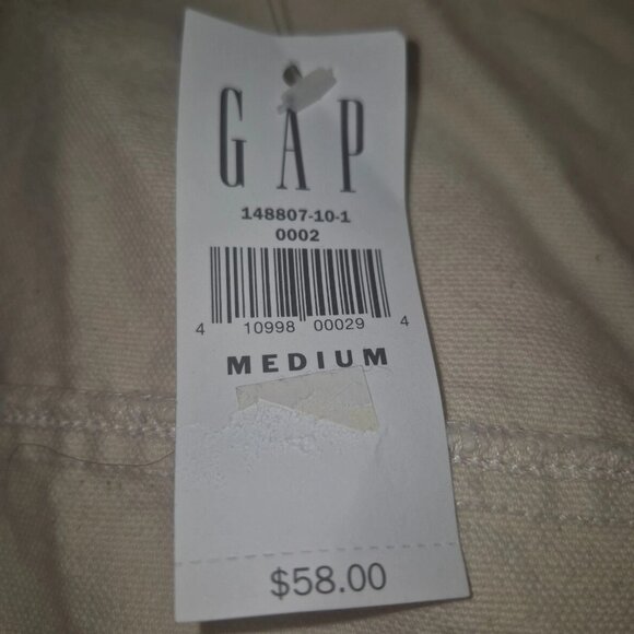 Womens Medium Jacket Ivory Double Breasted Coat by Gap NWT - Picture 5 of 6